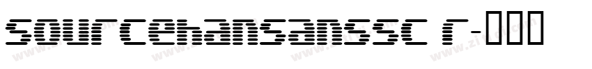 sourcehansanssc r字体转换